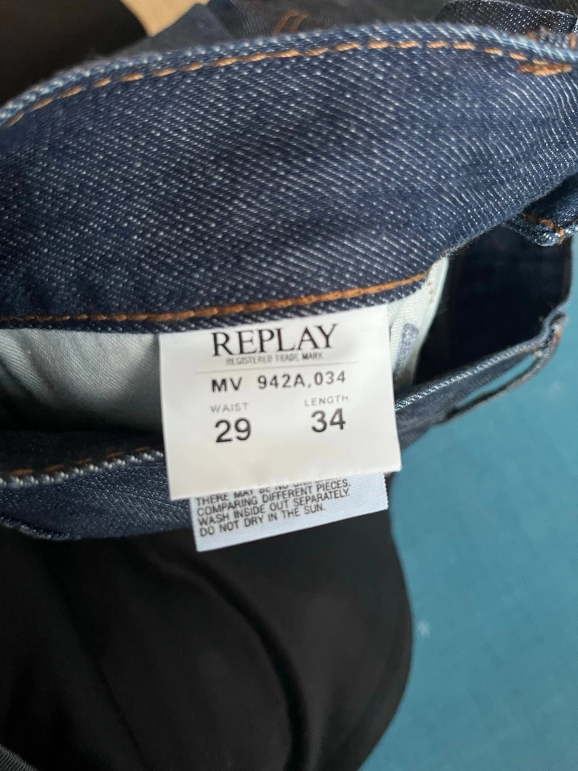 Mörkblå jeans från Replay - 3