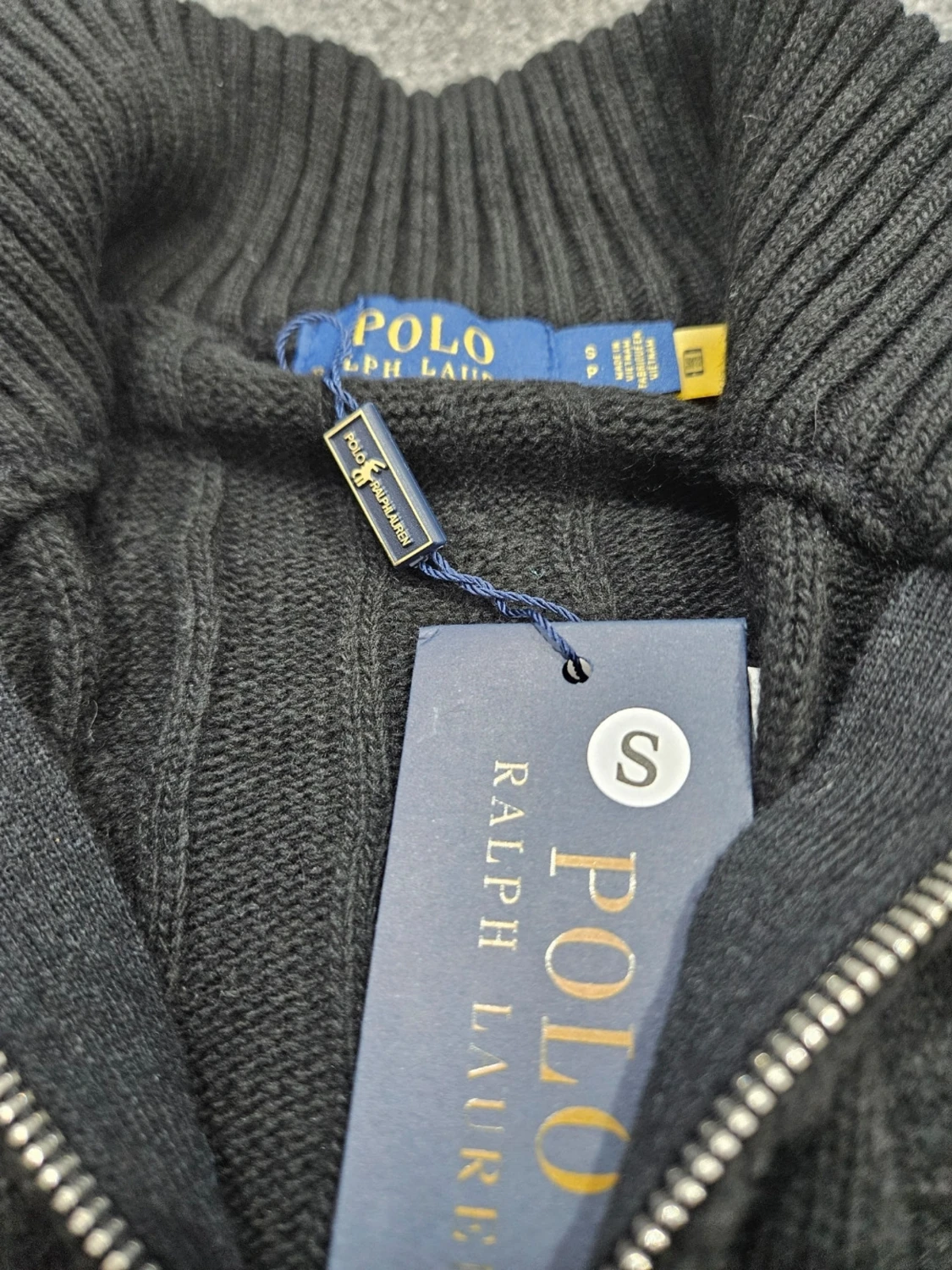 Svart kabelstickad tröja Polo Ralph Lauren - 3
