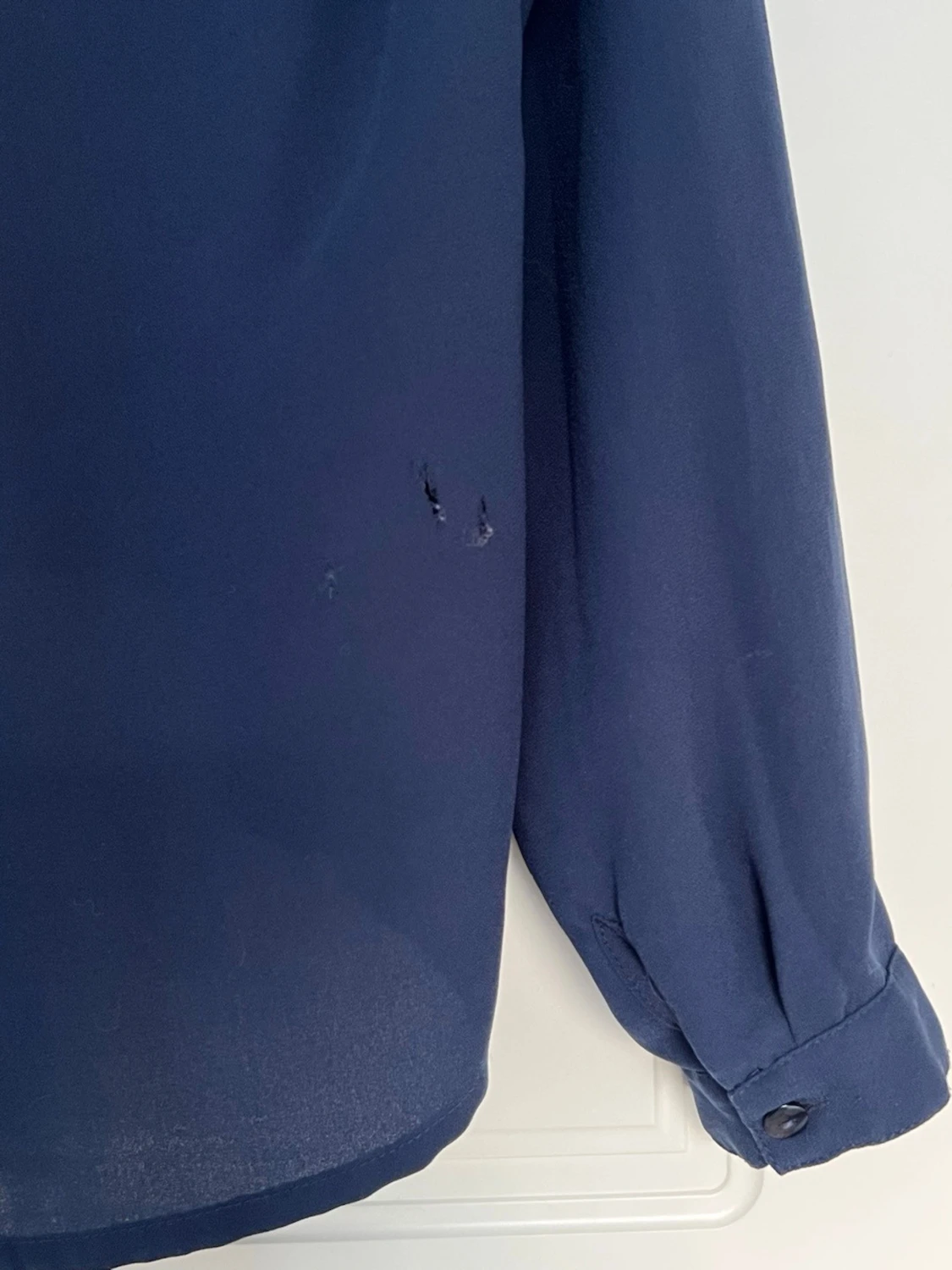 Marinblå blus Vila  - 3