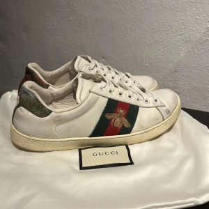Gucci Ace skor - Gucci Ace skor i stl 39, självklart äkta. Dustbag tillkommer men ingen box. Använda, därmed det billiga priset. Nypris runt 9000