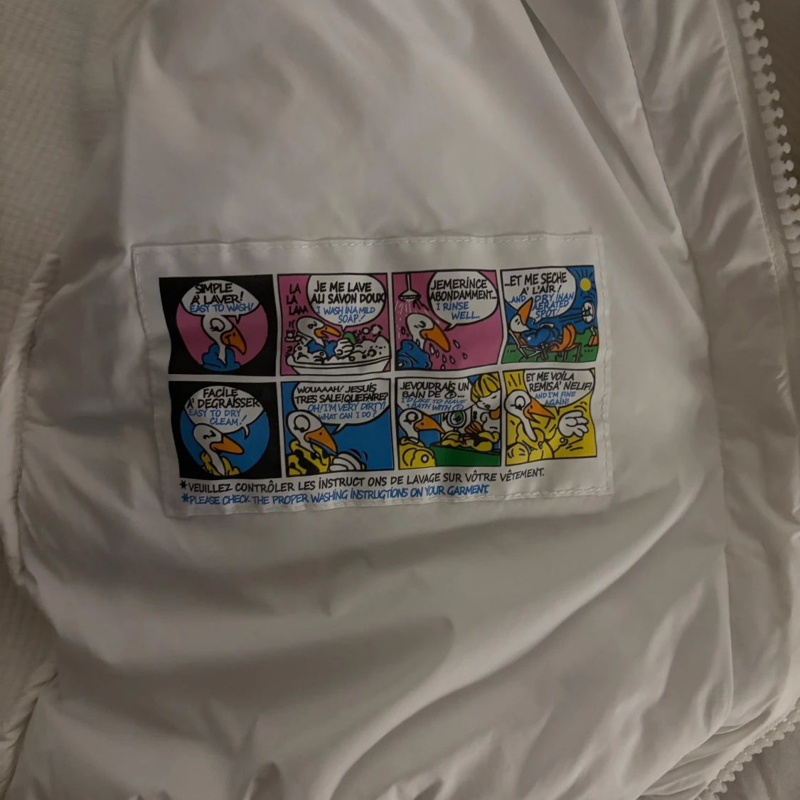 Vit pufferjacka från Moncler L - 1