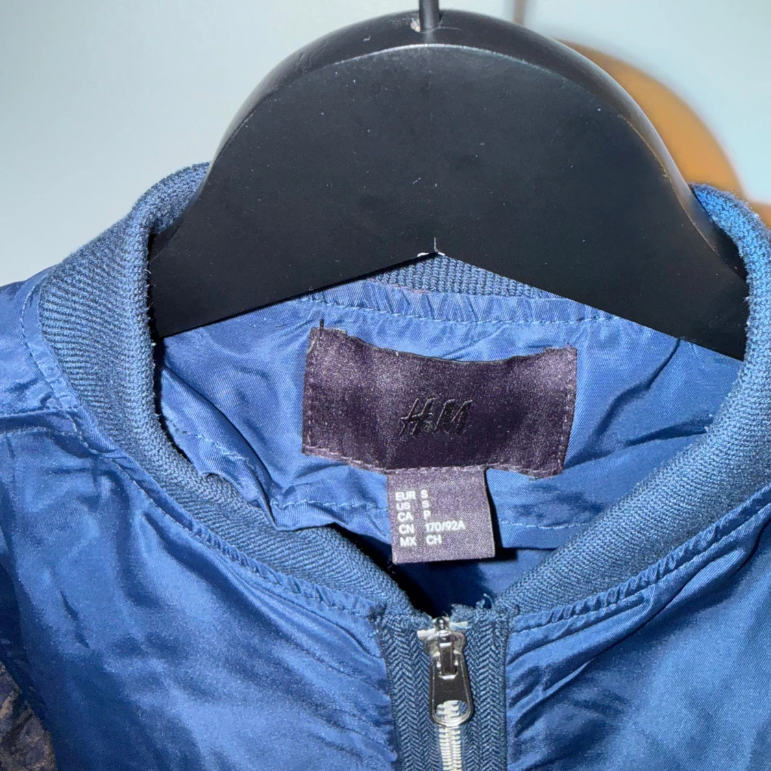 Blå bomberjacka från H&M, storlek S - 2