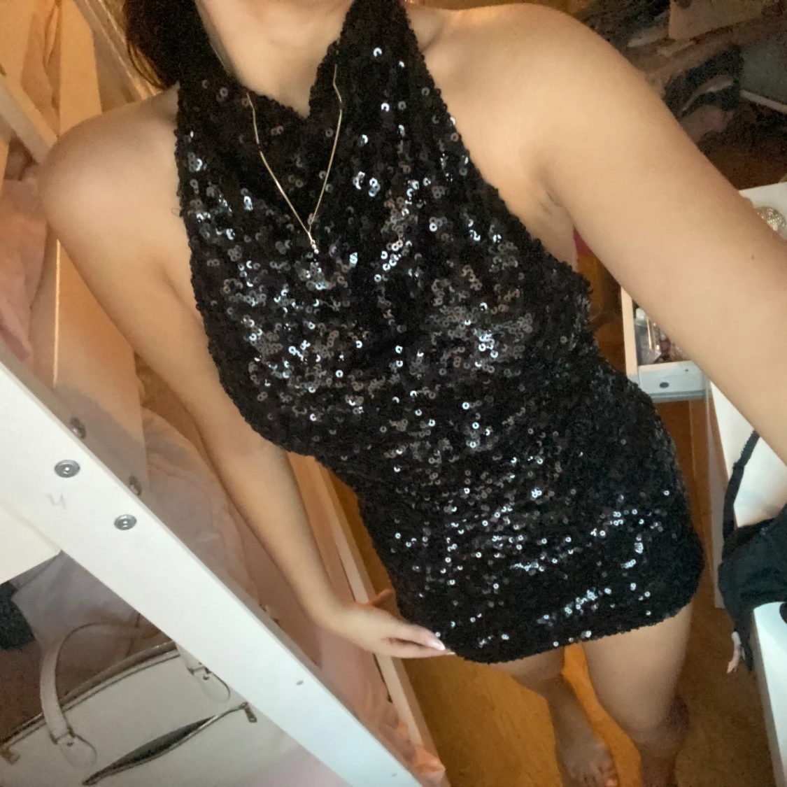 Glittig klänning - 3