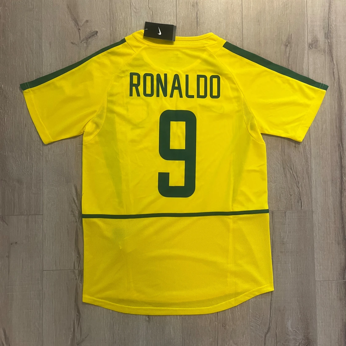 Brasilien Ronaldo #9 fotbollströja Nike - 1