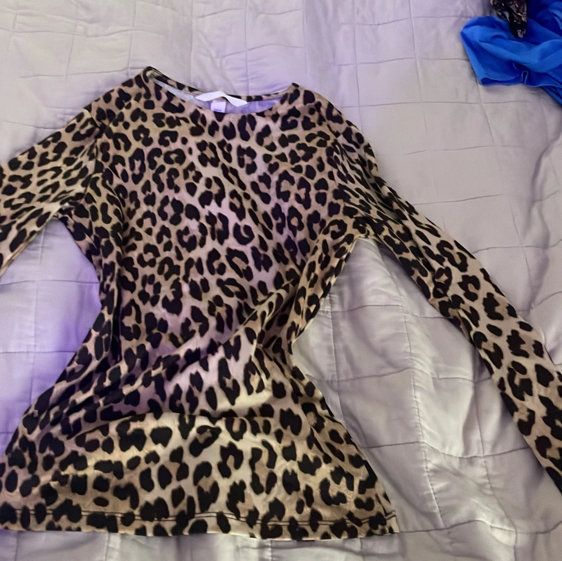 Leopardmönstrad långärmad topp H&M XS - 1