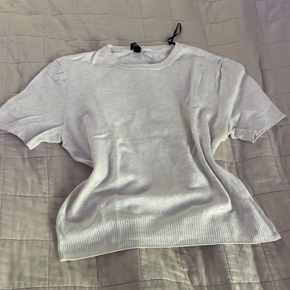 Vit stickad tröja från H&M Divided