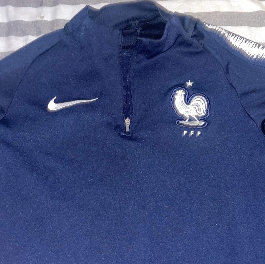 Blå långärmad Nike Frankrike-tröja - 1