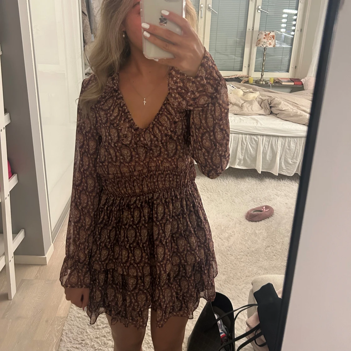 Mönstrad klänning - 2