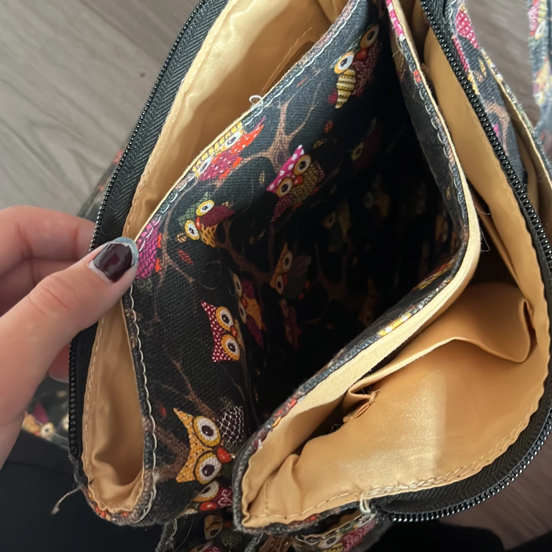 Axelväska med ugglemönster - 2