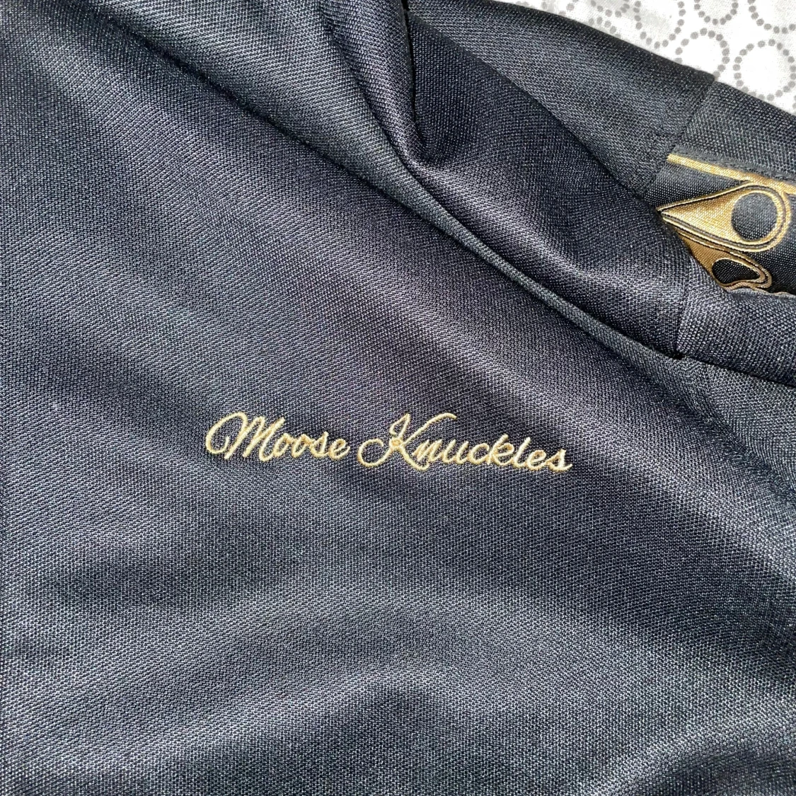 Svart Moose Knuckles kofta med huva - 1