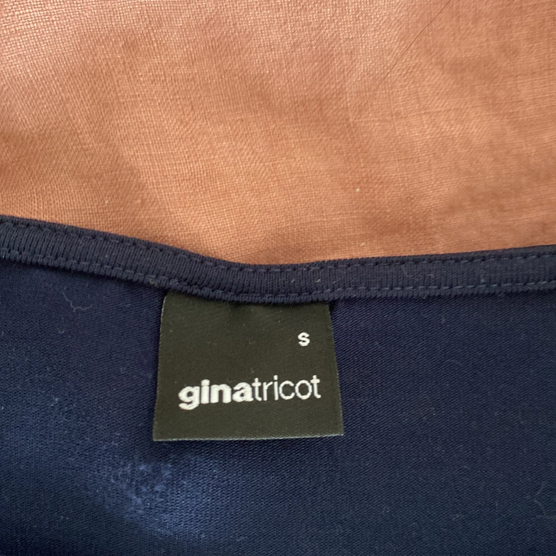 Mörkblå långärmad tröja Gina Tricot - 1