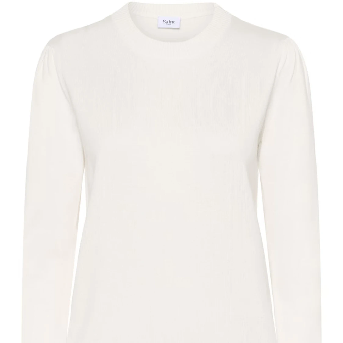 Vit stickad tröja från Saint Tropez