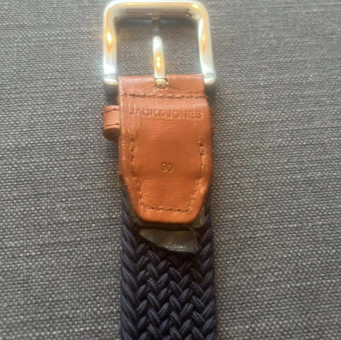 Mörkblå flätat bälte från Jack & Jones - 4