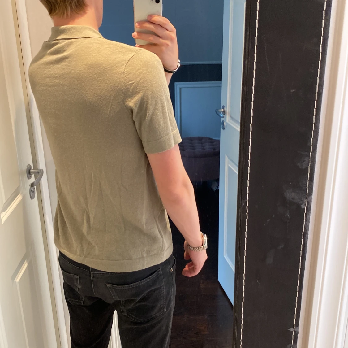 Grön pikétröja från H&M - 2