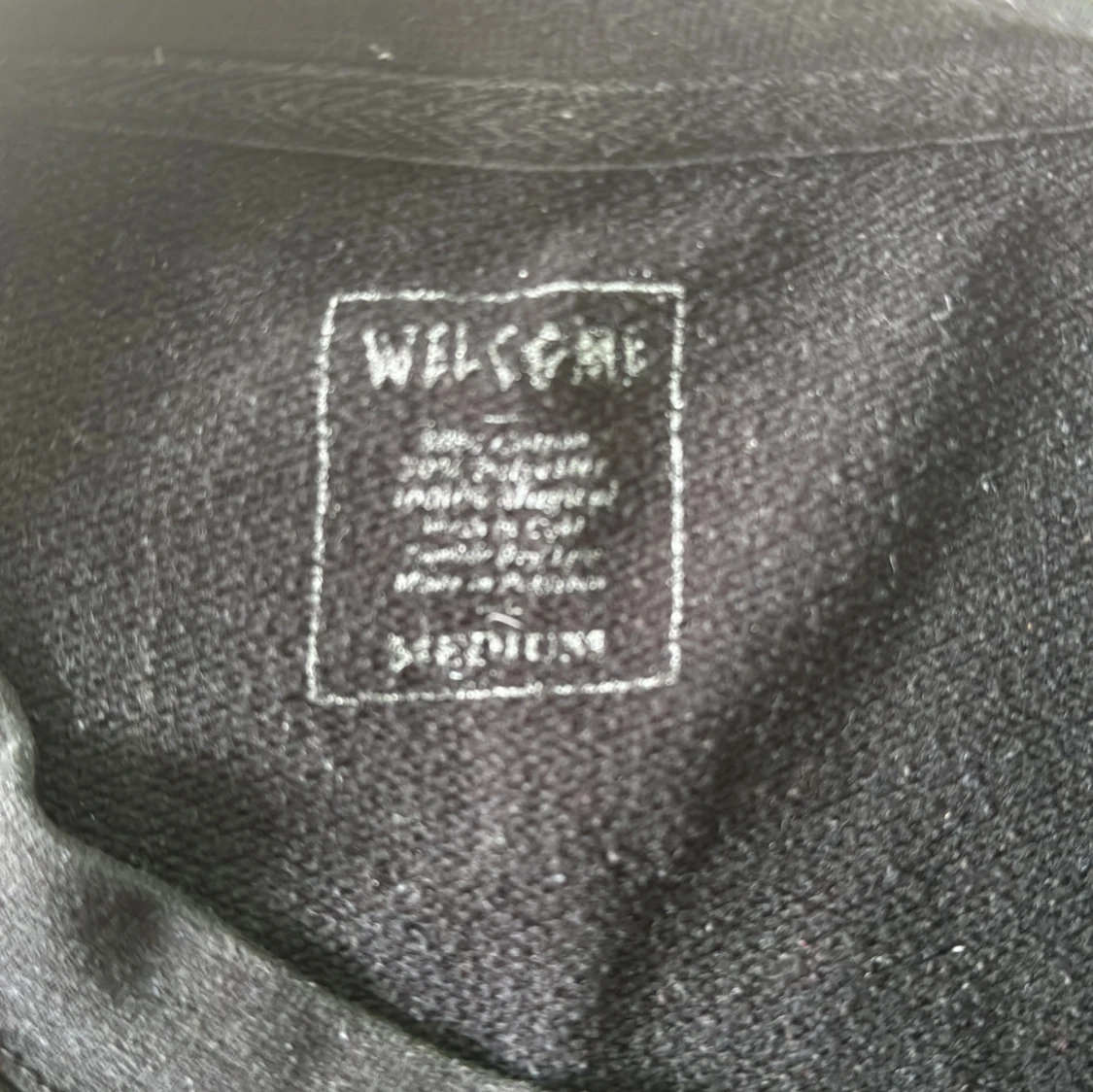 Svart sweatshirt från Welcome, M - 2