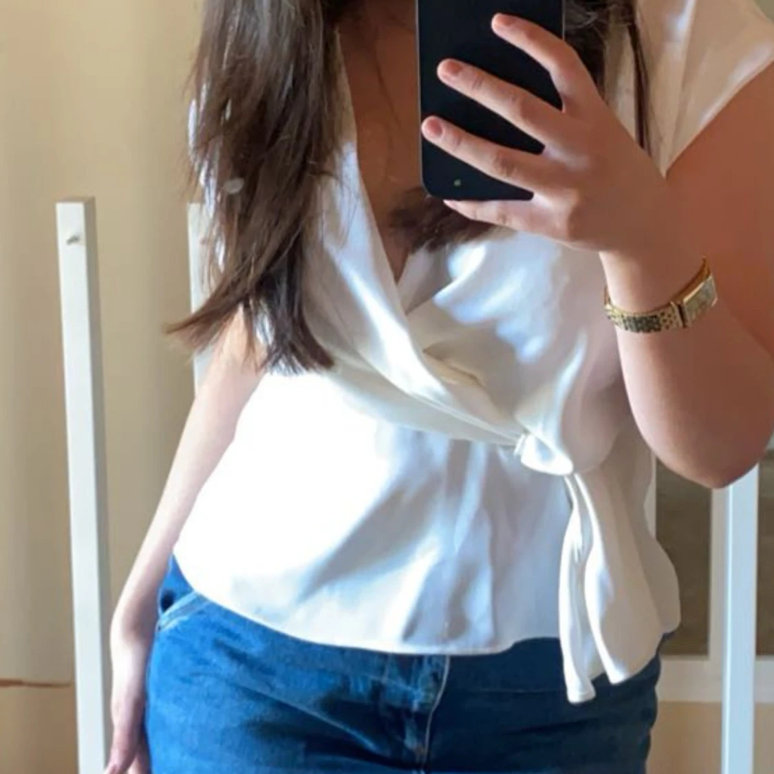 Vit omlottopp från Zara