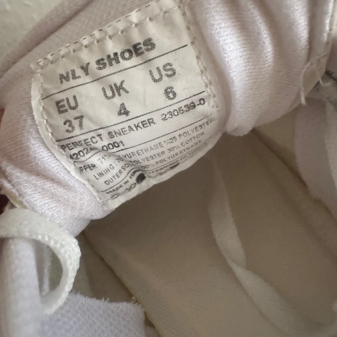 Vita sneakers från NLY Shoes strl 37 - 3