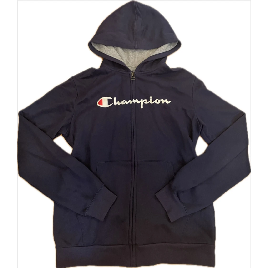 Mörkblå Champion hoodie