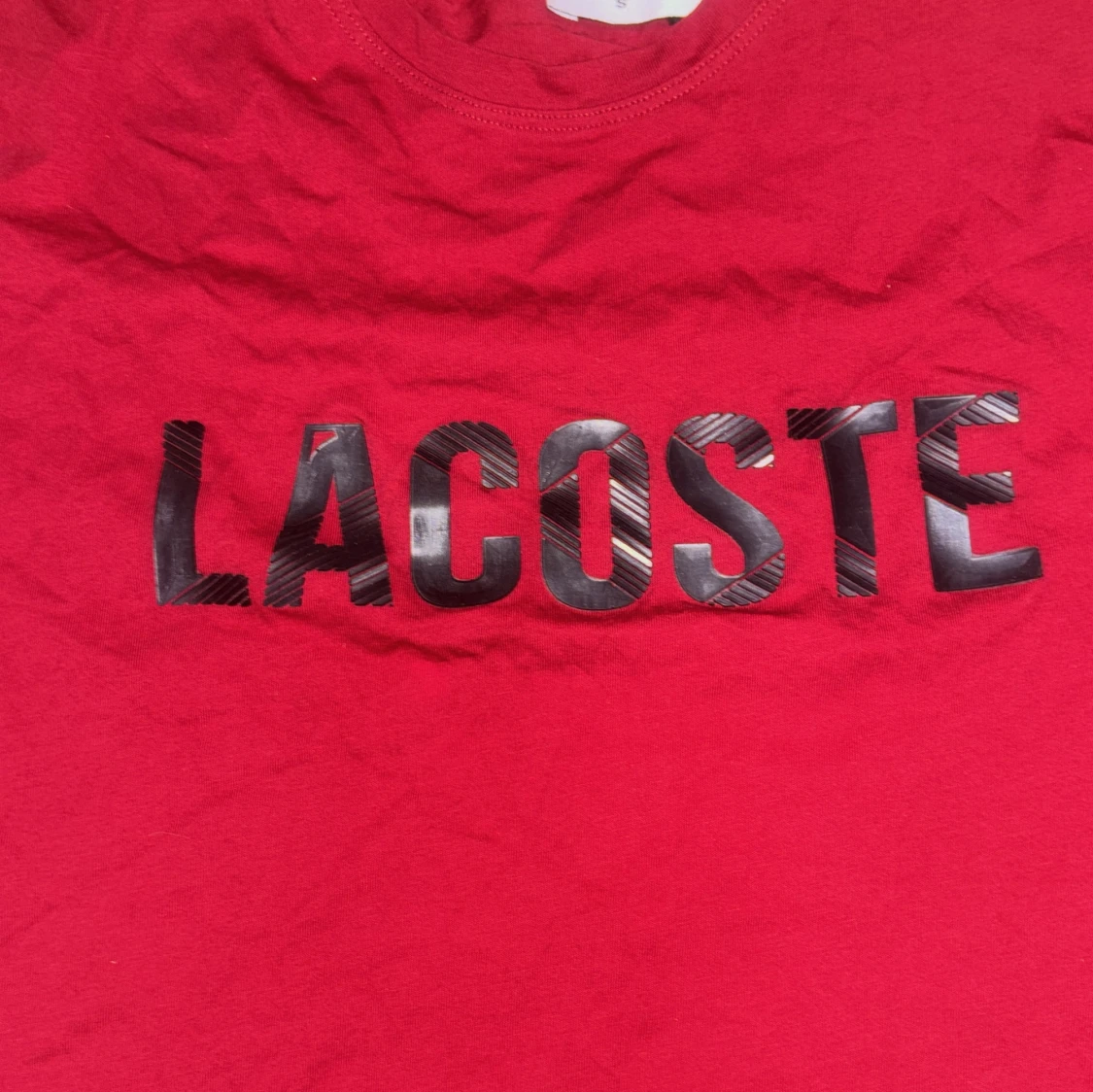 Röd Lacoste t-shirt med tryck - 2