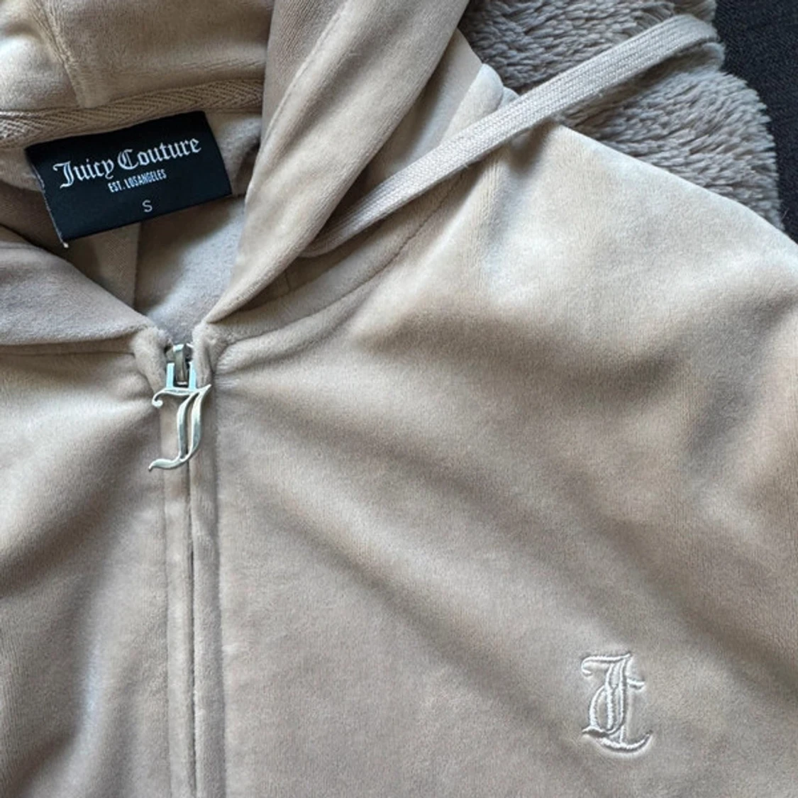 Beige velourjacka Juicy Couture S - 2