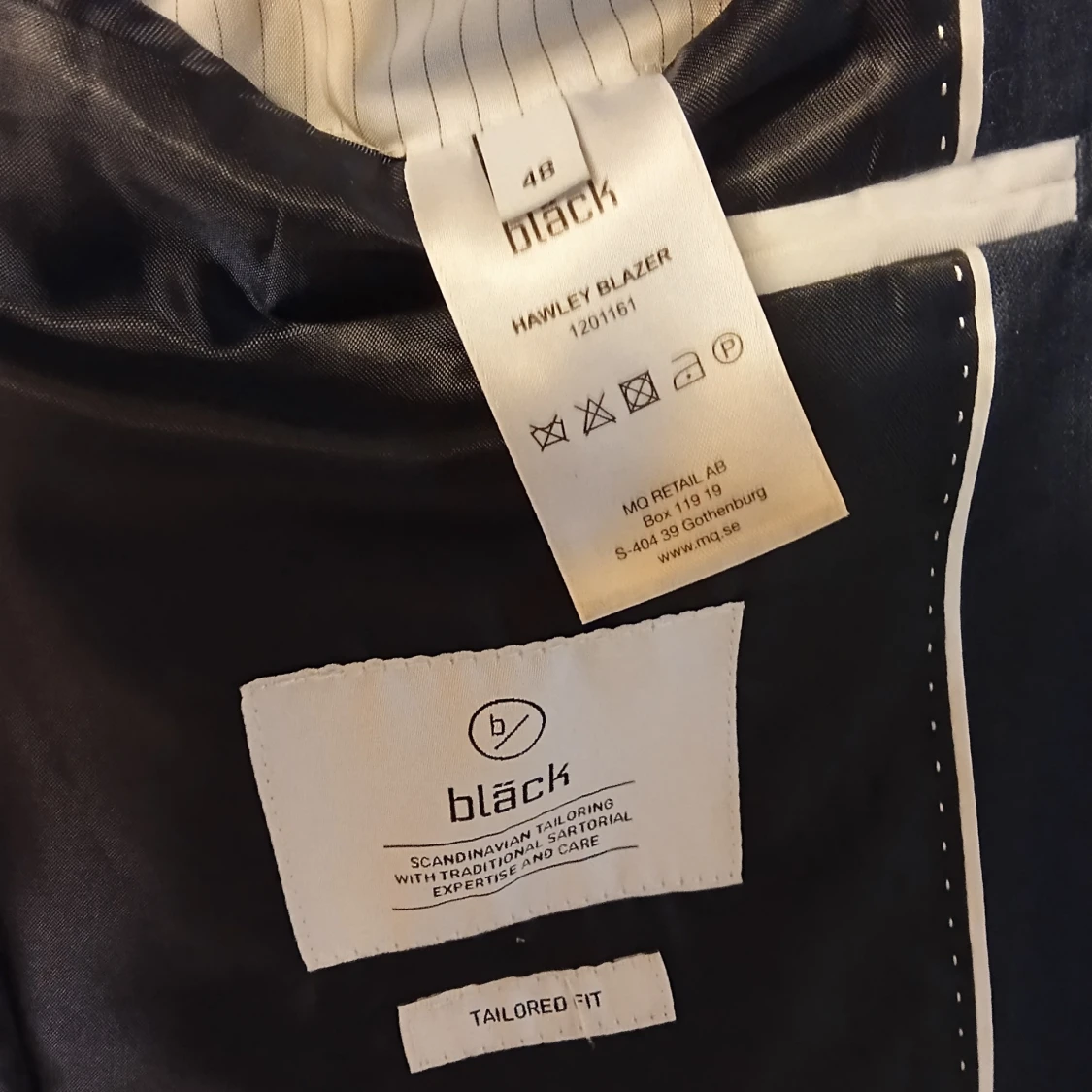 Mörkblå kavaj från Bläck, stl 48 - 2