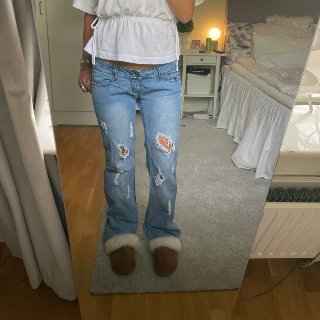 Jeans lowwaist utsvängda lågmidjade bootcut