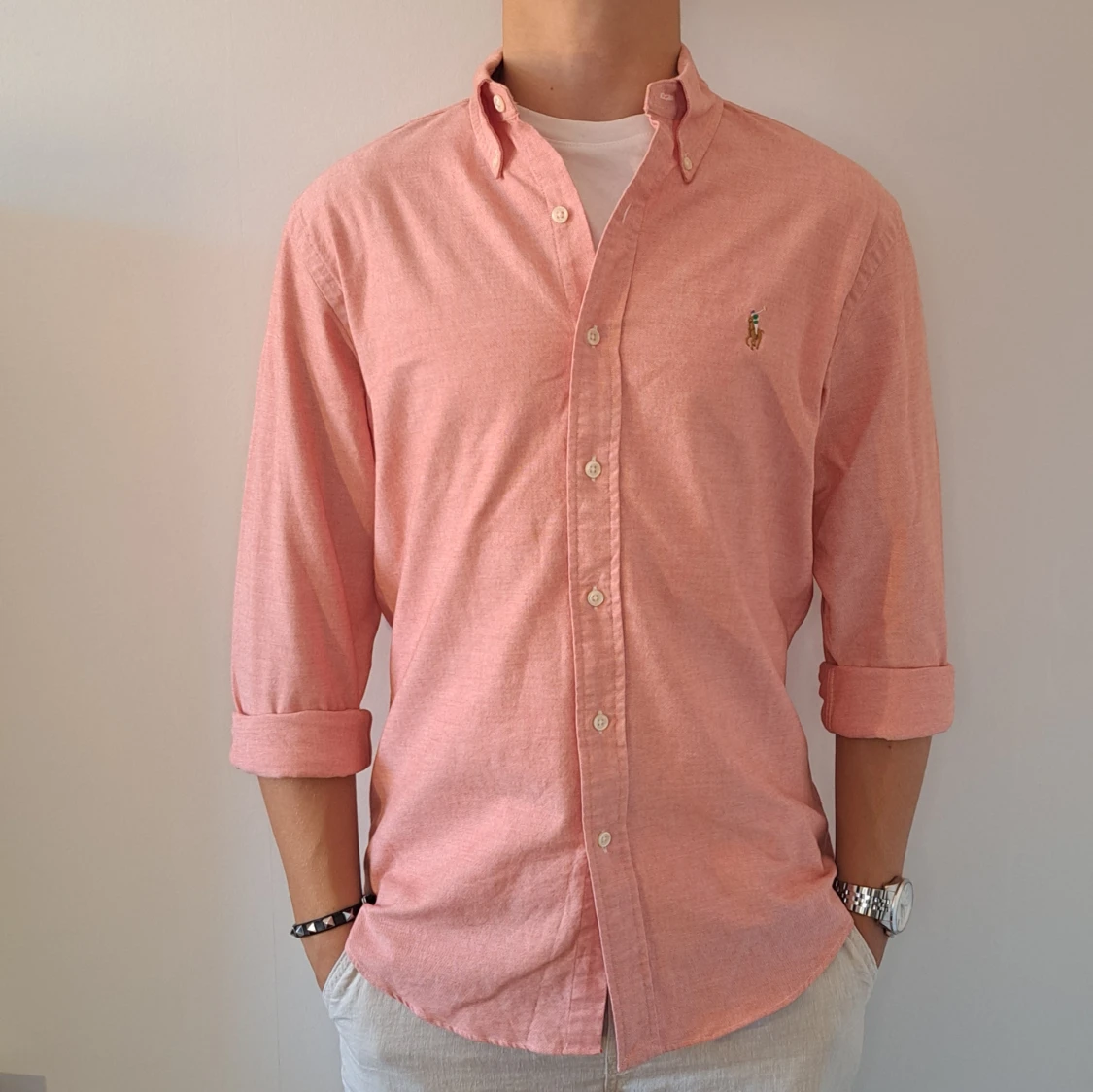 Aprikos Ralph Lauren Skjorta - Stl M, Slim Fit - 1