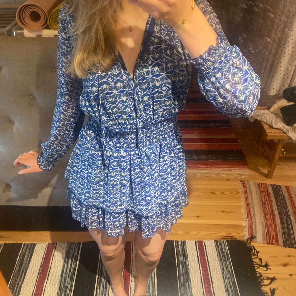 Blå klänning från Zara - 1