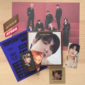 ATEEZ Mingi Digipack bundle  - 2 photocards, klistermärken, A4 poster, digipack, bokmärke och ”slide film” (ingen cd). Allt officiellt.