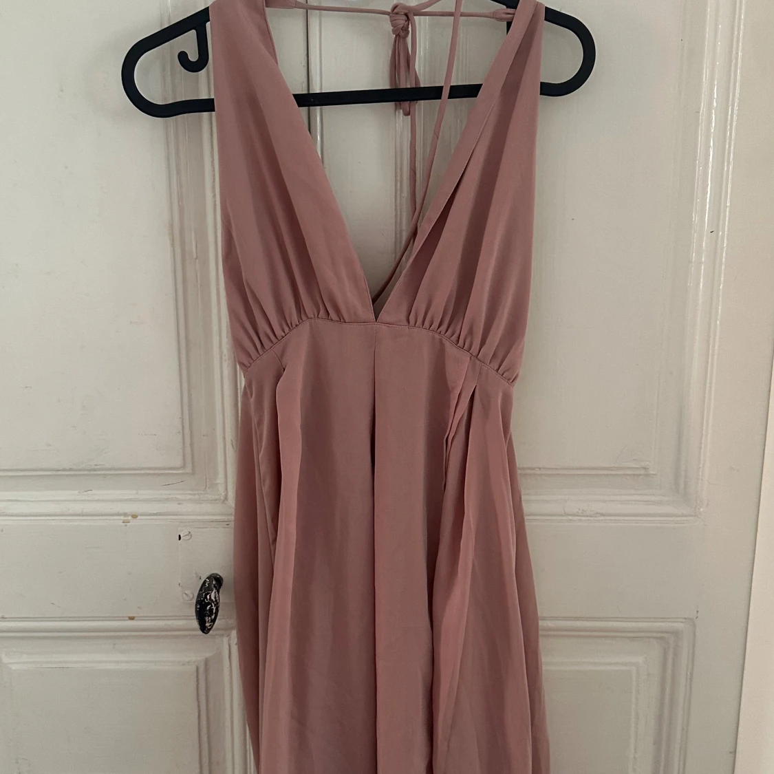 Ljusrosa långklänning Bubbleroom