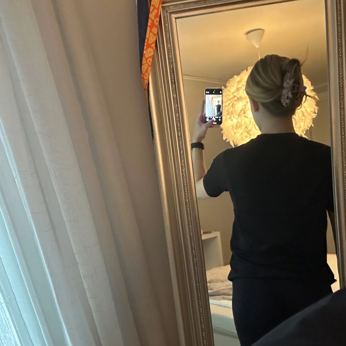 Svart basic tränings t-shirt  - 2