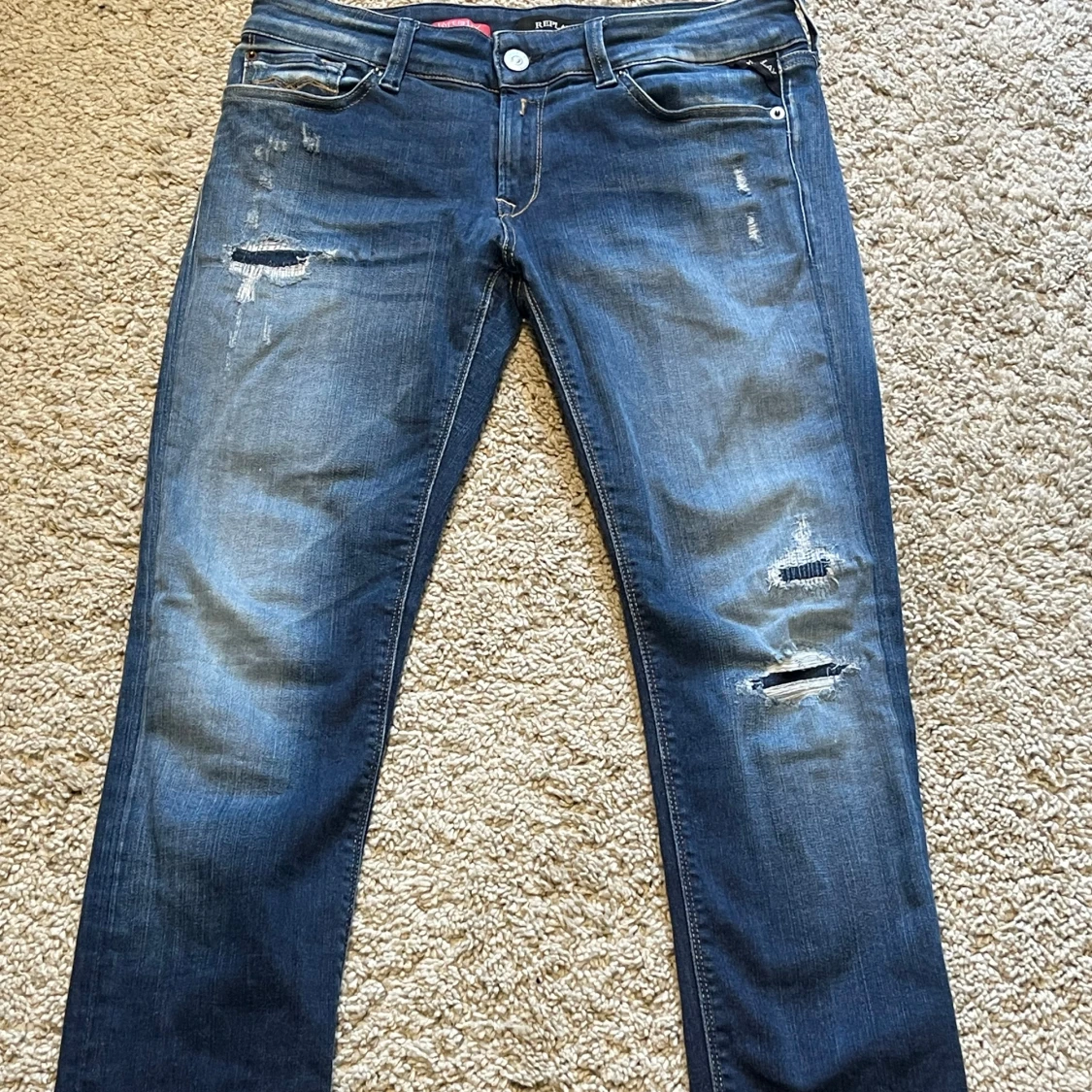 Replay Hyperflex blå jeans, stl 29/30 - 1