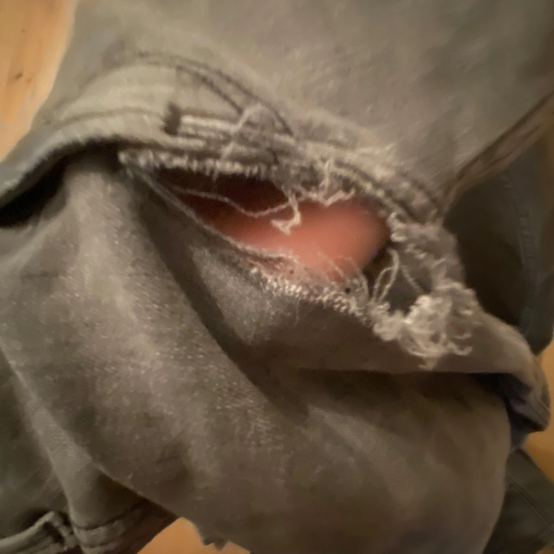  Replay Anbass grå jeans slim fit(trasiga) - 2