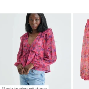 Blus bikbok - Fin blommig sommarblus, Aldrig använd