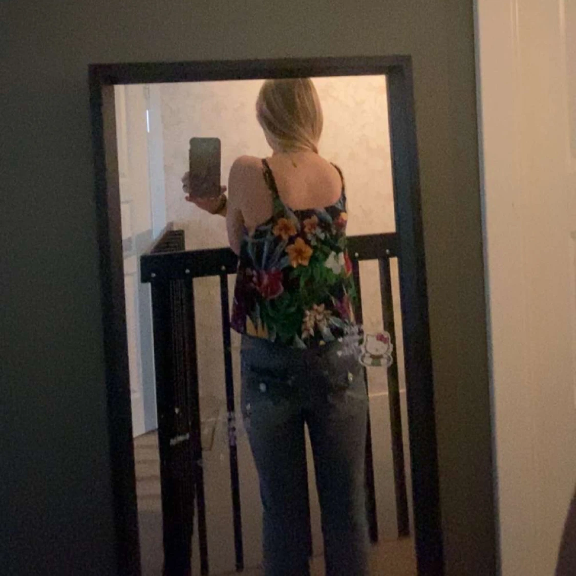 Blommig linnetopp ifrån name it - 1