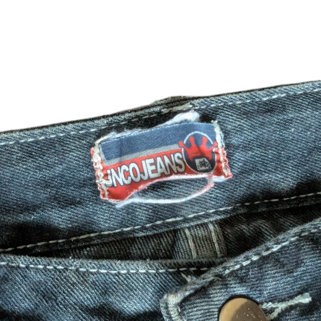 Mörkblå Baggy Jeans - 4