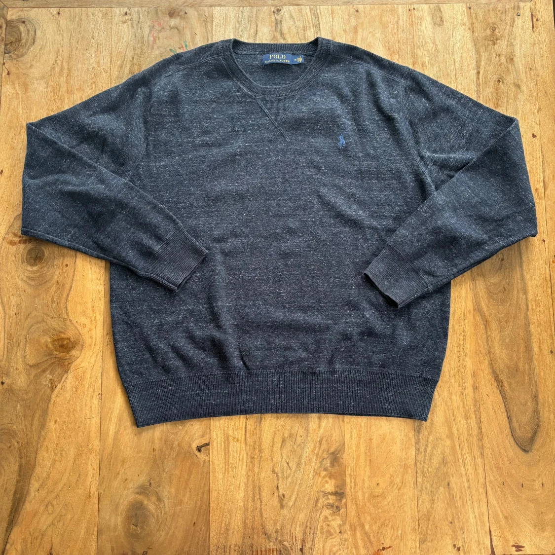 Polo Ralph Lauren – Mörkblå melerad sweatshirt - 1