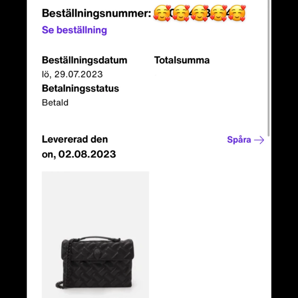 Svart quiltad axelväska från Kurt Geiger London - 3