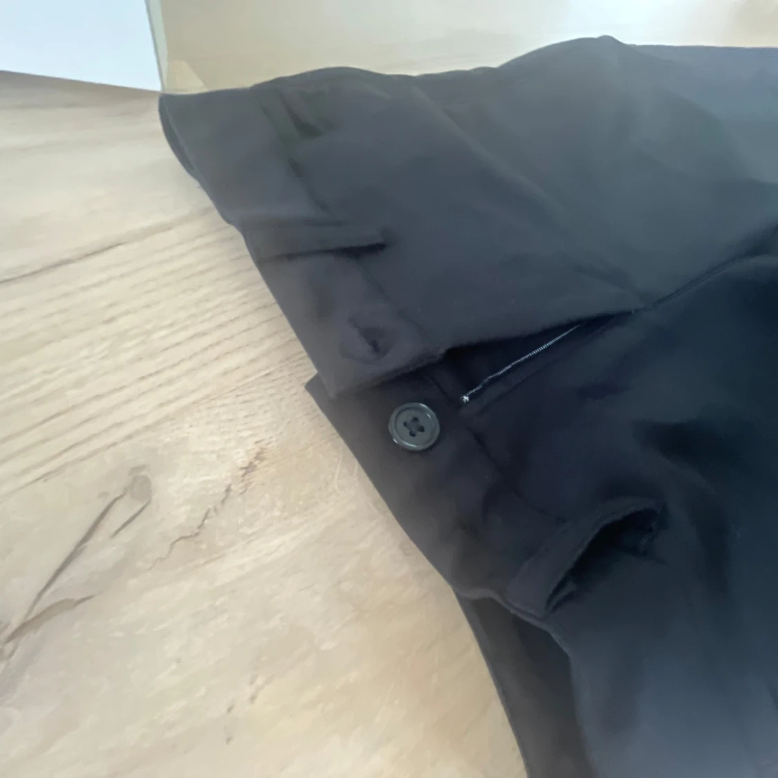 Svarta kostymbyxor med rak passform - 3