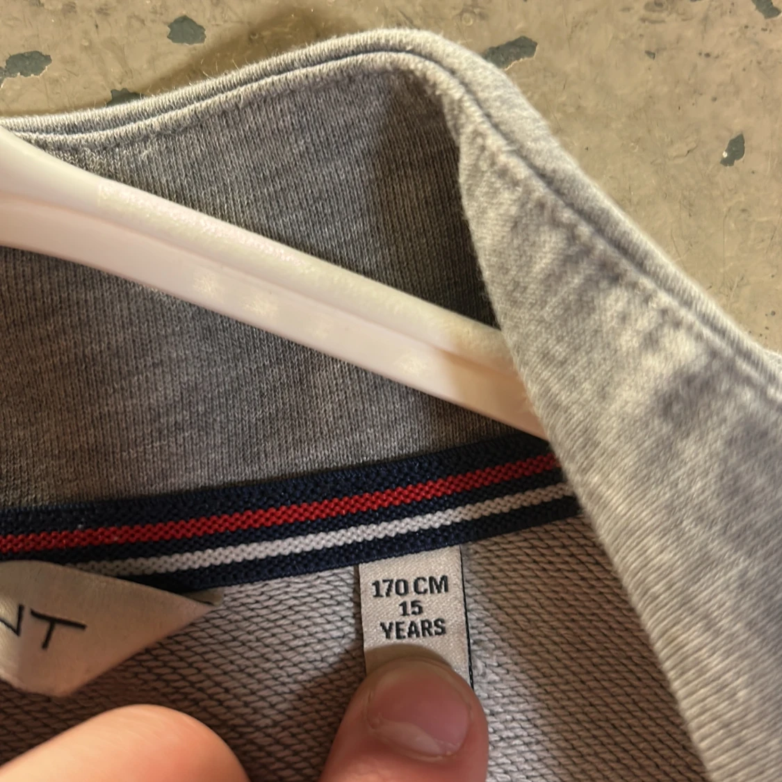 Grå half zip tröja från GANT - 4