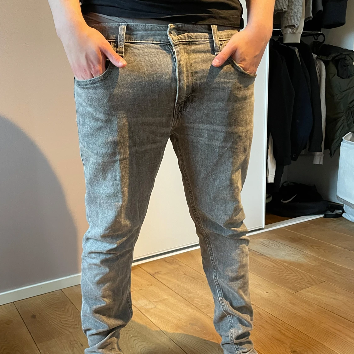 Grå Levi's 512 jeans W33 L30 - 1