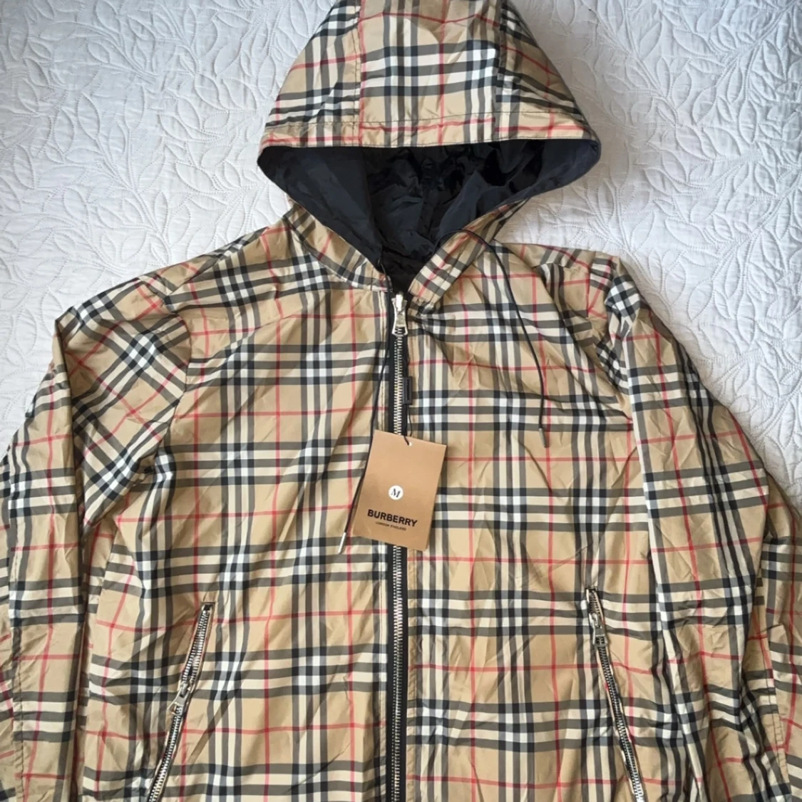 Burberry vindjacka med huva, - 1