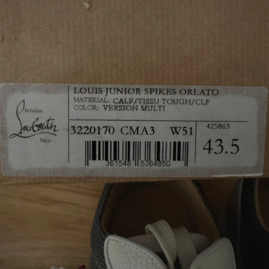 Christian Louboutin sneakers med nitar - 3