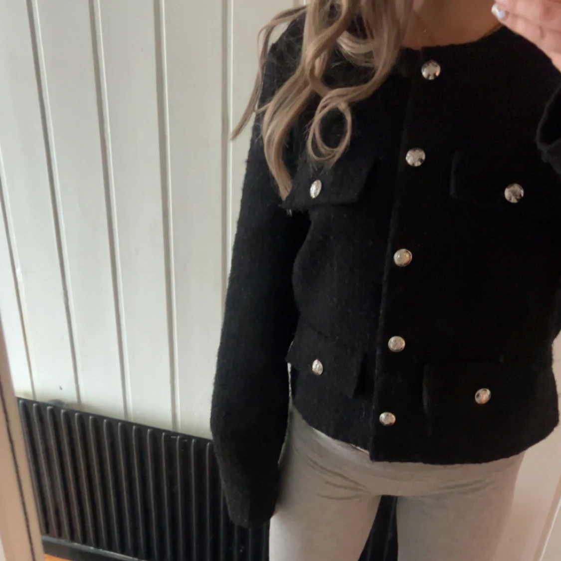 Svart cardigan jacka från H&M, M