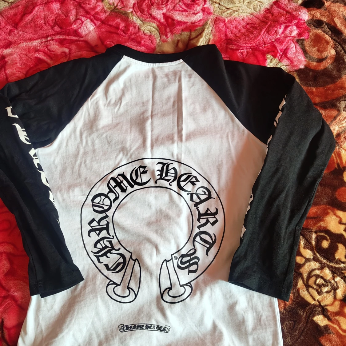 Chrome Hearts svartvit långärmad tröja - 1