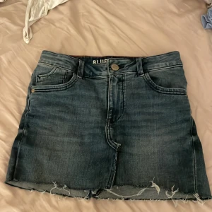 Jeanskjol från Blue Ridge - Snygg jeanskjol från Blue Ridge med rå kant och klassisk femficksdesign. Perfekt för en avslappnad stil. Kjolen har en knapp och dragkedja framtill.