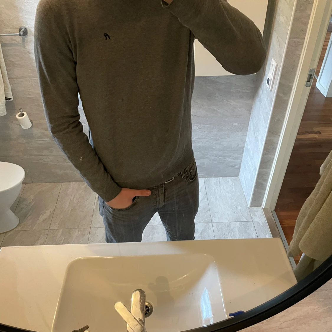 Grå långärmad tröja från Replay