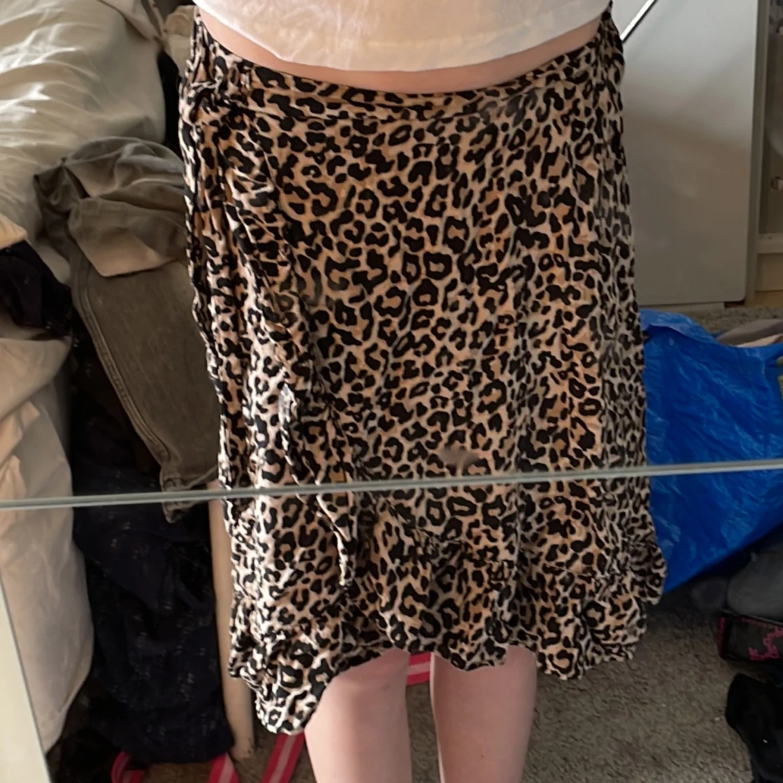 Leopardmönstrad kjol från Lindex