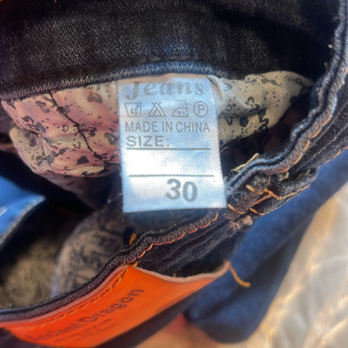 Blå jeans Ancient Dragon stl 30 - 3