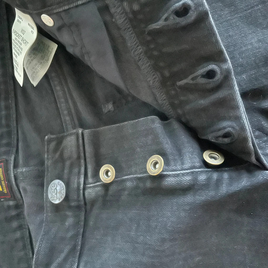 Svarta jeansshorts från Lee W32 - 2